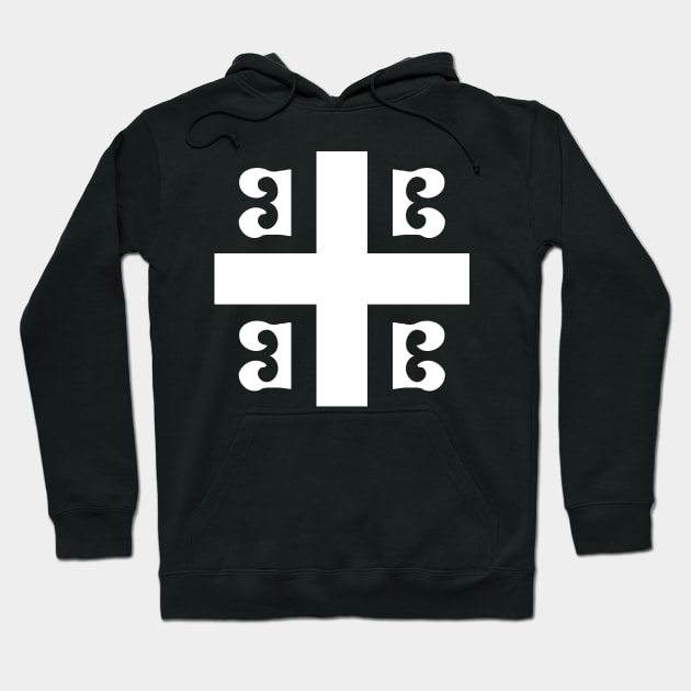 Nemanjić dynasty cross Hoodie by blackroserelicsshop@gmail.com